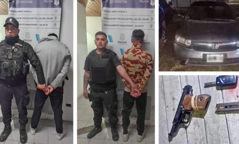 ATRAPAN A DOS DELINCUENTES TRAS UNA INTENSA PERSECUCIÓN DE DERQUI A JOSÉ C. PAZ
